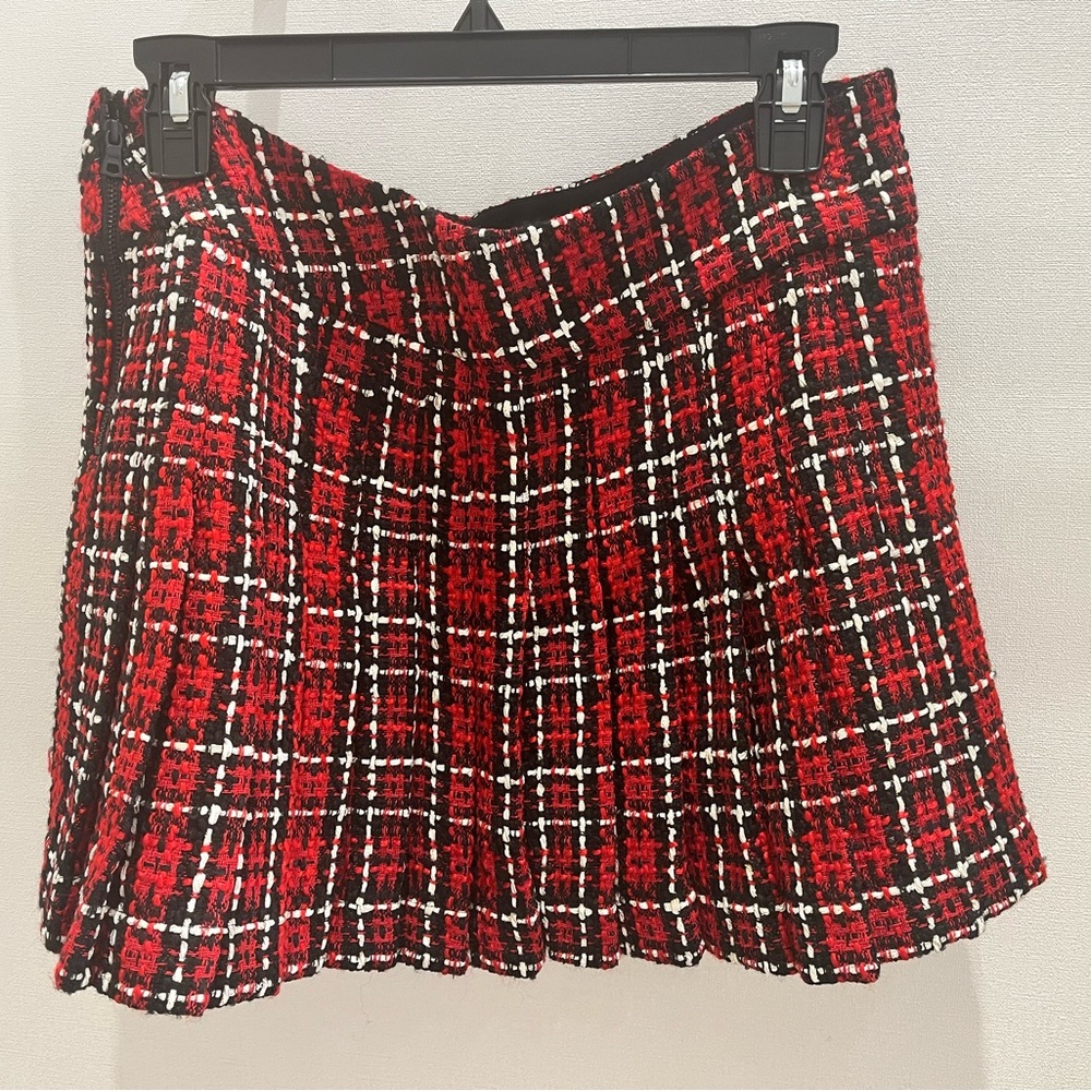 Brand new alice+olivia pleated red skirt